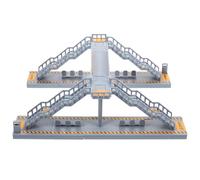 POPETPOP Mini Footbridge Model in Plastica Resistente per Decorazione Tavolo Sabbia Accessorio Casa delle Bambole e Kit Costruzione DIY per Micro Ambienti e Gioco Educativo