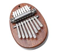 POPETPOP Mini Kalimba Pianoforte a Dito Portatile in Legno 8 Tasti, Strumento Musicale Compatto per Ragazzo Ragazza e Principianti, Kalimba a Pollice Design Decorativo e Formato Mini