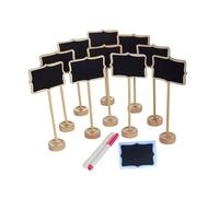 POPETPOP Mini Lavagna con Supporto Set Creativo di Lavagne per Messaggi Lavagna Nera Compatta per Note e Promemoria da Scrivania