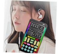 POPETPOP Mini Sound Card per Streaming e Cambia Voce e Cellulare Portatile e Leggera con Effetti Sonori e Riduzione Rumore per Giochi e Trasmissioni Live