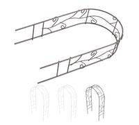 POPETPOP Mini Struttura in Ferro Battuto per Case delle Bambole 4 Pezzi Decorazioni in Miniatura per Giardinaggio e Micro Paesaggi Accessori a Forma di Volta Resistenti alle Intemperie