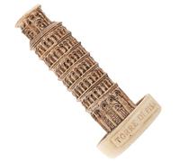 POPETPOP Miniatura Torre di Pisa in Resina Scultura Edificio Decorativo Compatto per Interni Modellino Architettura Italiana Figurina Unica e Durevole per Scrivania e Casa