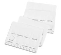 POPETPOP Misuratore Anelli in PVC Bianco 20 Pezzi con Design Doppia Faccia e Aperture Multiple per Misurazione Precisa e Leggera, per Scelta Anelli e Adattamento Gioielli