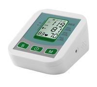 POPETPOP Misuratore Braccio di Pressione Automatico Sanguigna da Classificazione, Facile da Usare Abs, Alimentato da 4 Batterie Aaa, Dispositivo Bianco