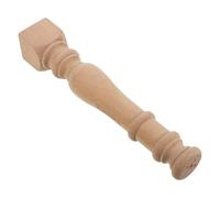 POPETPOP Mobile Decorativo Legno Massello per Vino con Testa di Colonna Romana e Ringhiere di Sicurezza Design Elegante per Casa e Ristoranti Non Verniciato