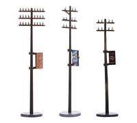 POPETPOP Modelli di Pali della Luce in Plastica per Micro Paesaggi Decorativi Accessori DIY per Scenari Ferroviari e in Miniatura Materiale Naturale e Sicuro