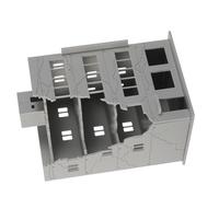 POPETPOP Modello Design di Rovine Devastate 1:144 in Plastica di Edificio Architettonico Decorazione Realistica per Collezione di Giocattoli e Paesaggi Ferroviari