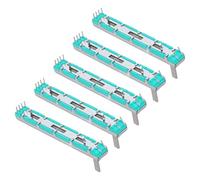 POPETPOP Modulo Potenziometro a Cursore Doppio Canale Lineare 75 Mm, Set da 5 Pezzi, Piccolo Potenziometro Industriale per Chitarra Basso e Prototipazione Elettronica Arm Avr