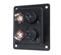 POPETPOP Morsettiera per Altoparlanti Nera Connettore Terminale Multifunzionale per Casse Acustiche e Subwoofer Fissaggio Vite per Segnale Stabile e Installazione Semplice