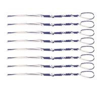 POPETPOP Nappe Tzitzit Ebraiche Blu e Bianche per Scialli da Preghiera, Set da 8 Pezzi Resistenti per Uomini, Accessori Religiosi Unisex per Uso Sinagoga e Cerimonie Rituali