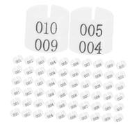 POPETPOP Numerate per Piccione per Uccelli Set da 100 Pezzi 8Mm Facili da Attaccare e Rimuovere Materiale in
