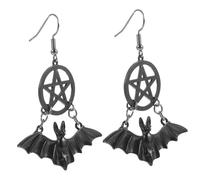 POPETPOP Orecchini di Halloween Forma di Pipistrello Pentagramma Orecchini per Donna e Ragazza Accessori Gotici e Punk per Feste e Halloween