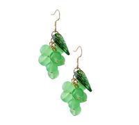 POPETPOP Orecchini Grappoli D'uva in Argento 925, Orecchini Decorativi a Tema Naturale, Pendenti Auricolari Creativi Per Donna