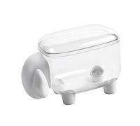 POPETPOP Organizer Cotton Fioc Bianco Contenitore per Bagno e Trucco Design Pecora Camera e Toeletta