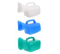 POPETPOP Orinatoio Femminile Portatile in Plastica Riutilizzabile 1l Leggero 3 Pezzi per Viaggio Ospedale Campeggio Donna Pratico e Compatto