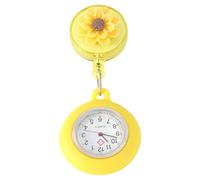 POPETPOP Orologio Da Tasca in Silicone Design Floreale Orologio Da Infermiera Spilla Accessori Vintage Leggeri Per Medici e Infermieri