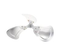 POPETPOP Pala per Ventilatore Industriale in Alluminio Argento 46x46x3,5cm con 3 Pale Resistente All'usura per Centri Logistici e Grandi Fabbriche, Installazione Facile per Migliorare