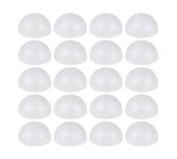 POPETPOP Palla di Schiuma Bianca per Ragazzo Ragazza DIY, 50 Pezzi | Accessori per Composizioni Floreali e Progetti Creativi, Forma Semisferica, Adatti a Pittura e Spilli