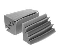 POPETPOP Pannelli Isolamento Acustico Angolari 3 Pezzi Schiume Fonoassorbenti 12X12X24 CM Grigio per Insonorizzazione Sale d'Ascolto Ktv Cinema Bar Materiale Ignifugo