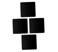 POPETPOP Pannelli Riflettenti Portatili e Facili da Pulire Set 4pezzi 15x15cm in Acrilico Nero Tavole Riflettenti per Accessori Fotografia e Gioielli