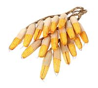 POPETPOP Pannocchie di Mais Finte Decorative, 3 Pezzi in Schiuma, Gialle | Appese a Muro o Lato Armadio, Design Leggero, Aspetto Realistico, Uso Soltanto Decorativo