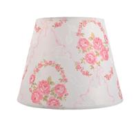 POPETPOP Paralume Rosa Motivo Floreale, Coprilampada Resistente e Antiriflesso per Lampadari, per Camere da Letto e Soggiorni in Stile Pastorale