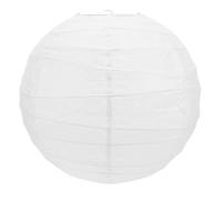 POPETPOP Paralume Rotondo Bianco a Forma di Lanterna 35 CM, Lanterna di Carta Sospesa per Decorazioni Matrimonio e Feste, Paralume a Globo Durevole Illuminazione Uniforme e Installazione