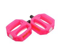 POPETPOP Pedali per Bicicletta in Plastica Resistente, Coppia di Pedali Piatti Antiscivolo Filettatura 1/2 Pollice, Compatibili Bici, Mountain Bike e Tricicli per Ragazzi e Ragazze