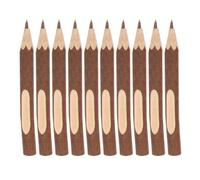 POPETPOP Penne a Sfera Penne Portatili Set da 10 in Legno Texture Corteccia D'albero per Scrivere Comodamente, per Decorazioni Scuola e Uso Quotidiano