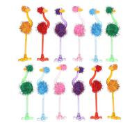 POPETPOP Penne Sferografiche Leggere e Resistenti Set di 24 a Forma di Struzzo in Peluche e Plastica per Disegnare Stili multipli Perfette come Decorazioni Scuola Stili multipli