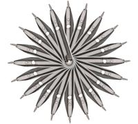 POPETPOP Pennini per Penne Stilografiche 15 Pezzi in Iridio 0,38 Mm, Pennino di Ricambio Resistente e Fluido per Studenti, Calligrafia e Scrittura Artistica, Cancelleria Professionale