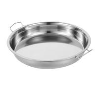 POPETPOP Pentola Vaporiera in Acciaio Inossidabile Piatto per Cuocere a Vapore Versatile e Facile da Pulire con Manico e Magnete per Uso Domestico e Ktv