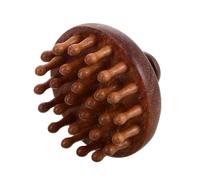 POPETPOP Per Bagnati e Asciutti in Legno Pettine Massaggiante Per Capelluto Strumento Gua Sha Punta Tonda Pettine Denti Larghi Per Districare e Curare Capelluto