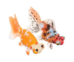 POPETPOP Pesce Giocattolo e Figure di Pesce in Plastica 2 Pezzi per Decorazioni Acquario Design Simulato per Ragazzo Ragazza in Giochi Educativi e Feste