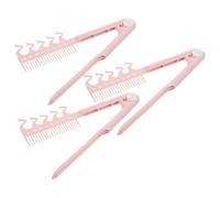 POPETPOP Pettine Lisciante per Chioma a V Pieghevole Antistatico Resistente al Calore Set da 3 Pettini da Viaggio Portatili per Styling e Cura Chioma Donna Pettine Piccolo da Borsetta