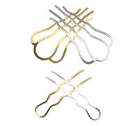 POPETPOP Pettini Laterali Francesi Per Chioma 4 Pezzi in Ferro Robusto, Accessori Per Acconciature Da Donna, Per Cerimonie, Matrimoni e Uso Quotidiano