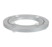 POPETPOP Piatto Girevole in Lega di Alluminio Argento Design Rotante Liscio e Resistente per Tavoli da Pranzo e Cucine, Supporto Rotante da 360 Gradi