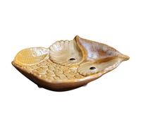 POPETPOP Piatto in Ceramica a Forma di Gufo per Frutta e Snack, Resistente a Microonde e Lavastoviglie, Vassoio Decorativo la Casa e L’ingresso Colore Casuale