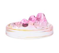 POPETPOP Piatto per Inchiostro in Vetro 2 in 1 Supporto per Pennelli da Calligrafia Cinese Piccolo Contenitore Portatile per Pittura e Scrittura per Atelier Creativi e Uso Professionale