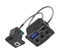 POPETPOP Pickup Lcd per Equalizzatore Piezo a Chitarra Ukulele e Nero 3 Bande e Sintonizzatore Digitale Display Materiale Plastico Durata Batteria Oltre 200h