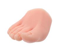POPETPOP Piede Realistico in Silicone per Nail Art Strumento per Esercitazioni Pedicure Espositore in Silicone per Pratica di Unghie Acriliche e Formazione sulla Nail Art
