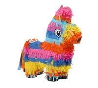 POPETPOP Pinata Forma Cavallo in Ecologica per Feste Compleanno Bambina Contenitore per Caramelle Fine Decorazione Festiva Sicura e Divertente