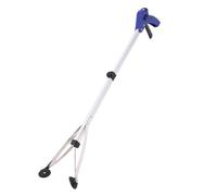 POPETPOP Pinza Pieghevole in Alluminio Leggero Strumento Multiuso con Morsetto Elastico Ampio Ausilio per Anziani e Disabili per la Raccolta di Rifiuti Interno ed Esterno