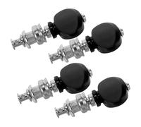 POPETPOP Piroli Per Accordatura Ukulele 4 Pezzi Manico Nero Nichelato, Parti Di Ricambio Resistenti e Adatti a Tutti i Livelli, Accessori Per Strumenti Musicali Folk Per Accordi Precisi e Uso Pratico