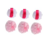 POPETPOP Piumini Da Cipria Morbidi Per Polvere Libera, Set Da 6 Pezzi Di Dischetti Cosmetici Rotondi Compatti, Strumenti Per Trucco Donna e Ragazza, Per Uso Quotidiano e Applicazione Delicata