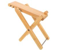 POPETPOP Poggiapiedi per Chitarristi in Bambù Regolabile Altezze Sgabello Pieghevole per Pratica e Performance Supporto Ergonomico per Chitarra Acustica e Tradizionale