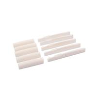 POPETPOP Ponte e Sella in Osso Bue per Chitarra Acustica Superficie Liscia e Fondo Piatto Ricambio Durevole e Tonalità Migliorata per Strumenti Folk