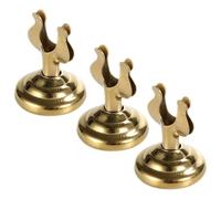 POPETPOP Porta Carte da Tavolo 3 Pezzi Mini Supporto Metallo a Forma di U Base Dorata per Segnaposto Comunione e Feste