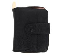 POPETPOP Porta carte di credito da viaggio RFID, piccolo porta carte di sicurezza bifold in PU, organizer per viaggi, usi quotidiani e aziendali