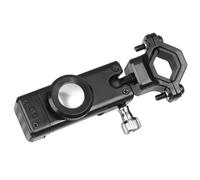 POPETPOP Porta Cellulare per Manubrio Bici E-bike Moto con Rotazione e Bussola Supporto Antifurto con Blocco Pulsante Indicatore Luminoso di Sicurezza Nero